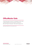 Datasheet: OfficeMaster Gate