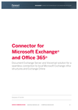 Datasheet: Connector for Microsoft Exchange and Office 365®